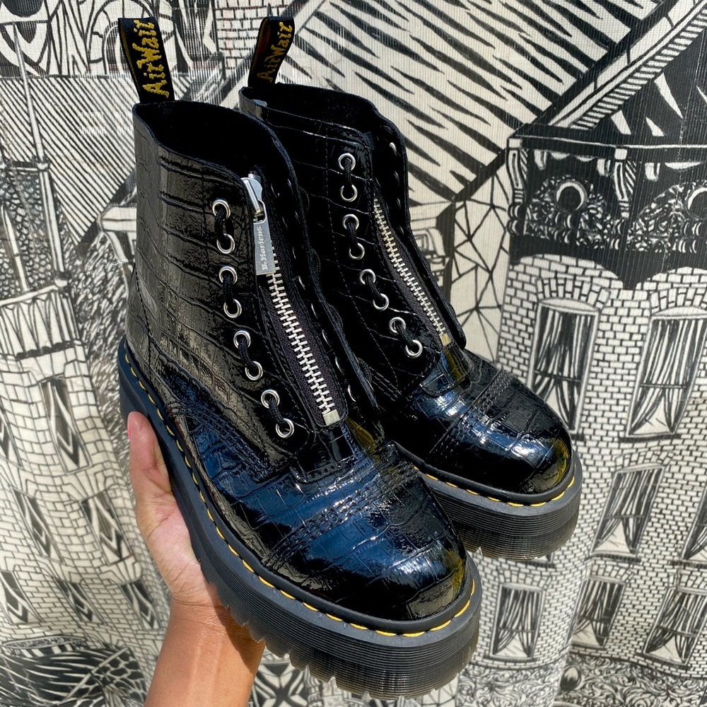 Doc Martens Platform Sinclair Boot croc